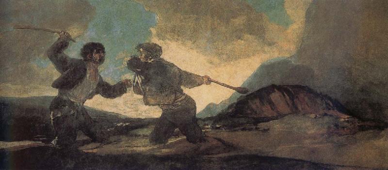 Francisco Goya Cudgel Fight oil painting image